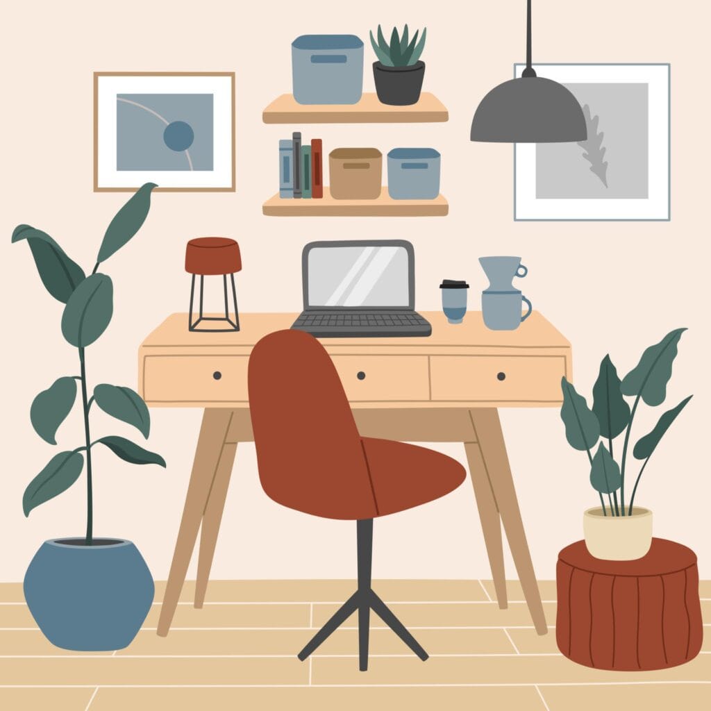 Không gian gọn gàng giúp cải thiện hiệu suất làm việc